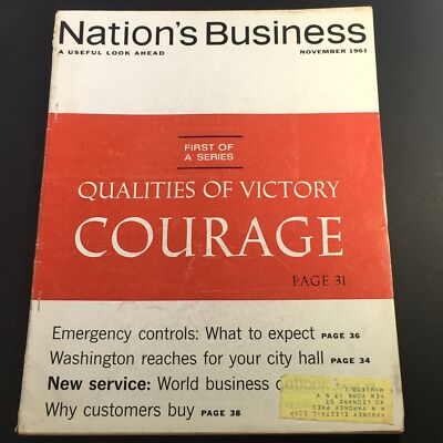 VTG Nation's Business Magazine November 1961 - Qualities of Victory Courage