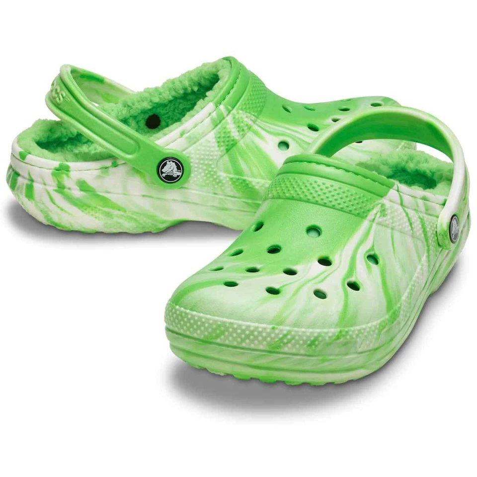 Zuecos clásicos forrados que brillan en la oscuridad jaspeados - Zapatillas difusas, interior/exterior Foto 2 de 4