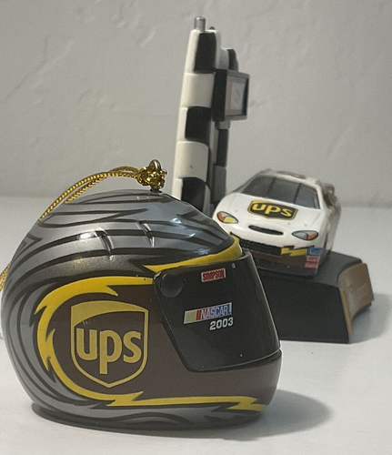 Dale Jarrett Christmas NASCAR #88 Ornament UPS 2003 Collectible Set of 2 - Picture 5 of 11