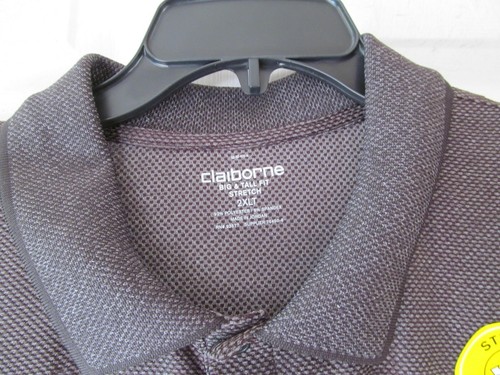 NWT Men's CLAIBORNE BIG & TALL FIT STRETCH SHORT SLEEVE POLO SHIRT Variations - Picture 9 of 22