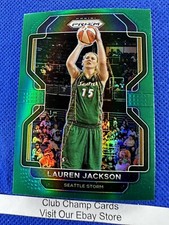 2022 #10 Lauren Jackson WNBA Panini Prizm Basketball Green Prizm Storm