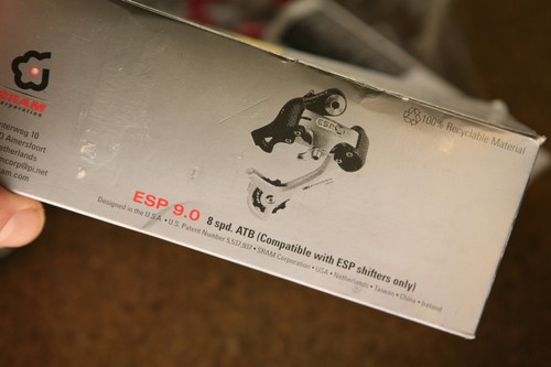 Retro NOS NEW SRAM ESP 5.0 Carbon mountainbike rear mech derailleur schaltwerk - 第 7/7 張圖片