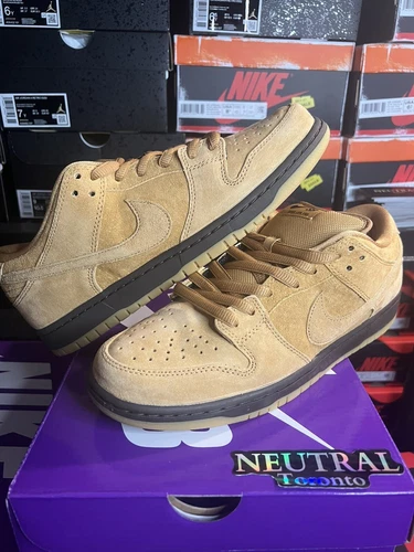 Nike SB Dunk Low 'Flax / Wheat' BQ6817-204 Mens Size 9