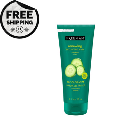 FREEMAN Renewing Cucumber Peel-Off Gel Facial Mask Refreshes Skin, 6 oz.