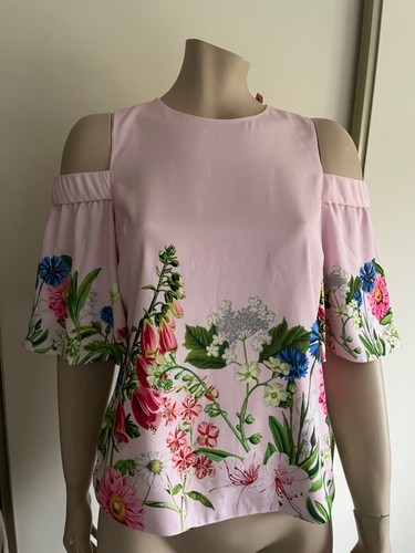 Ted Baker Beyaa Florence Top SIZE 2 RRP £119 Pink BRAND NEW - Picture 2 of 10