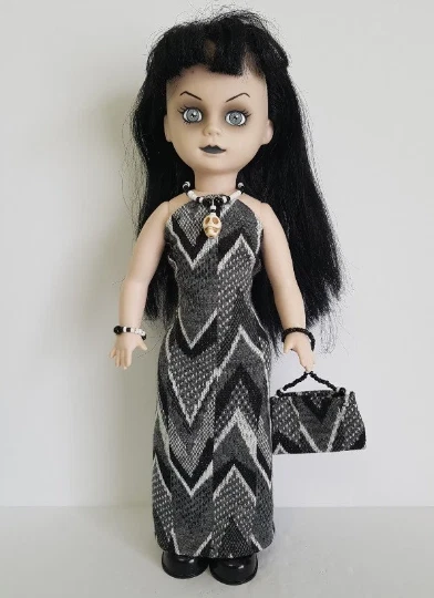 LIVING DEAD DOLLS 10" HM DRESS, PURSE & JEWELRY Goth Fashion NO DOLL d4e Foto 2 de 4