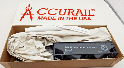 Accurail HO. Tolva doble desplazada Delaware & Hudson. Kit # 7726 | Zustand: New