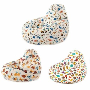 Colorful Bean Bag Cover Cute Animal Print Lazy Lounger Sofa Covers
