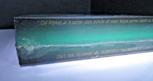 1995 CAL RIPKEN JR/LOU GEHRIG Bleachers 23KT® Gold IRON MEN SEALED 2131 Card - Bild 10 von 19