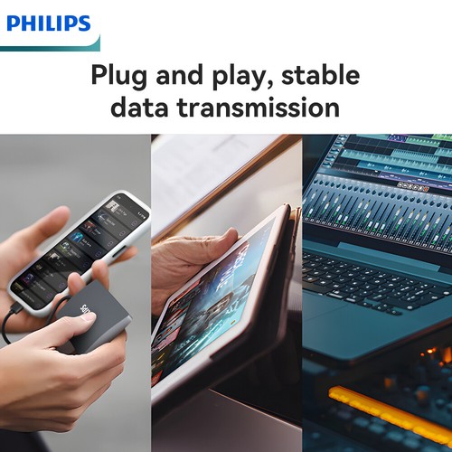 PHILIPS 1TB Portable External Hard Drive, Easy to Carry, Plug and Play - Afbeelding 3 van 14