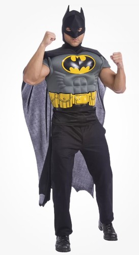 Batman Muscle Chest Costume Adult Size Standard Halloween, Birthday Party