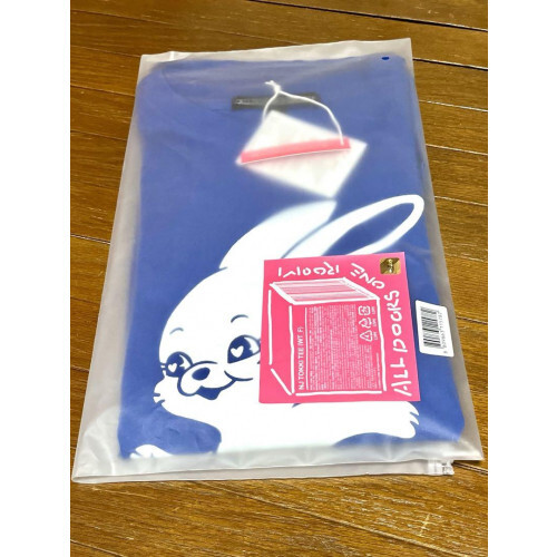 NewJeans TOKKI Official Tee Short Sleeve T-Shirt Blue Free Size Weverse Shop New - Picture 12 of 12