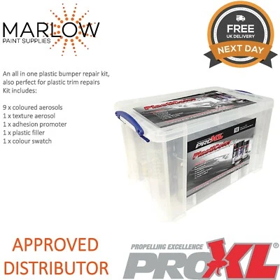 PRO XL PROXL PLASTICOLOR BUMPER AND PLASTIC TRIM COLOUR AEROSOL PAINT REPAIR KIT