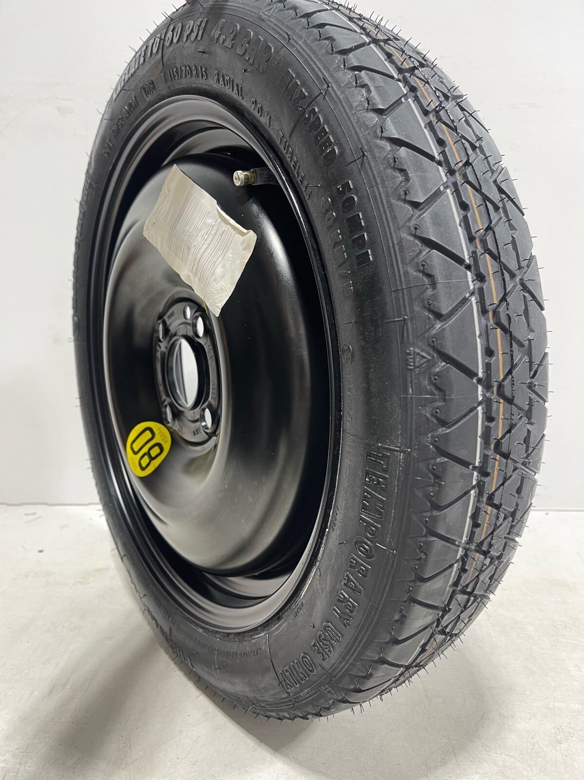 0713 MINI COOPER CLUBMAN S OEM SPARE TIRE COMPACT DONUT & JACK KIT