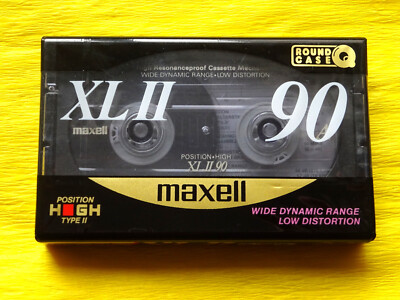 1x MAXELL XL II 90 Cassette Tape 1991-1993 + OVP + SEALED +