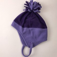 The Children's Place Pink Purple 2-4 Year Old Fun Pom Pom Hat