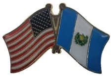 Pack of 3 USA & Guatemala Friendship Combination Motorcycle Hat Cap Lapel Pin