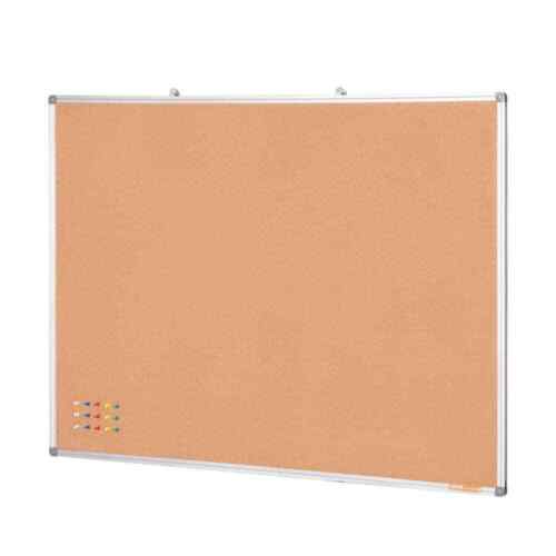 48x47 in. White Cork Bulletin Board Wall Mounted with Aluminum Frame for Home