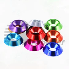 M6 Aluminium Alloy Conical Cup Washer Gasket Fit Countersunk Head Screw Bolt