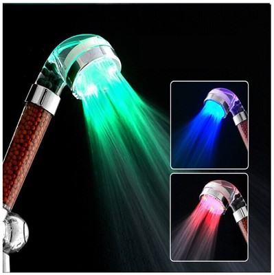 Shower Head Filter LED Light Clean Pure Water Purifier Detox Body Handheld Hose