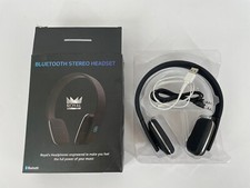 Royal- Bluetooth Stereo Heatset-black Open Box