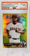 2017 Bowman Chrome Tori Hunter 1st Bowman Gold #/50 PSA Graded Top Prospect!