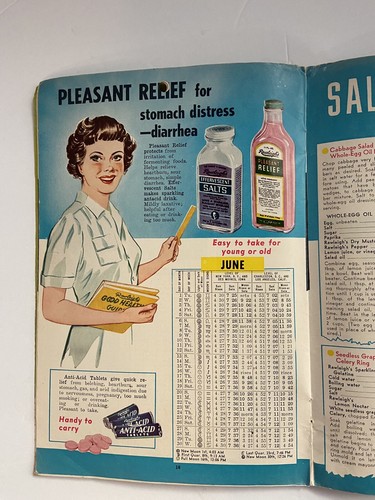1954 Rawleigh's Good Health Guide - Almanac - Cook Book - 1950's Ephemera - 第 3/8 張圖片