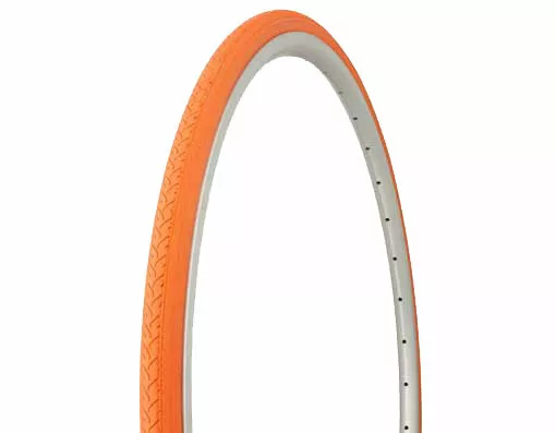 Bike Tire Duro 700 x 25c Orange Orange Side Wall HF187. bike part