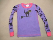 Hanna Andersson Size 8 Girls Purple 100 Organic Cotton Knitted Pajama Top 346