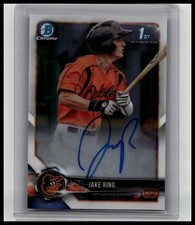 2018 Bowman Chrome #CPA-JRI Jake Ring Prospects Autographs
