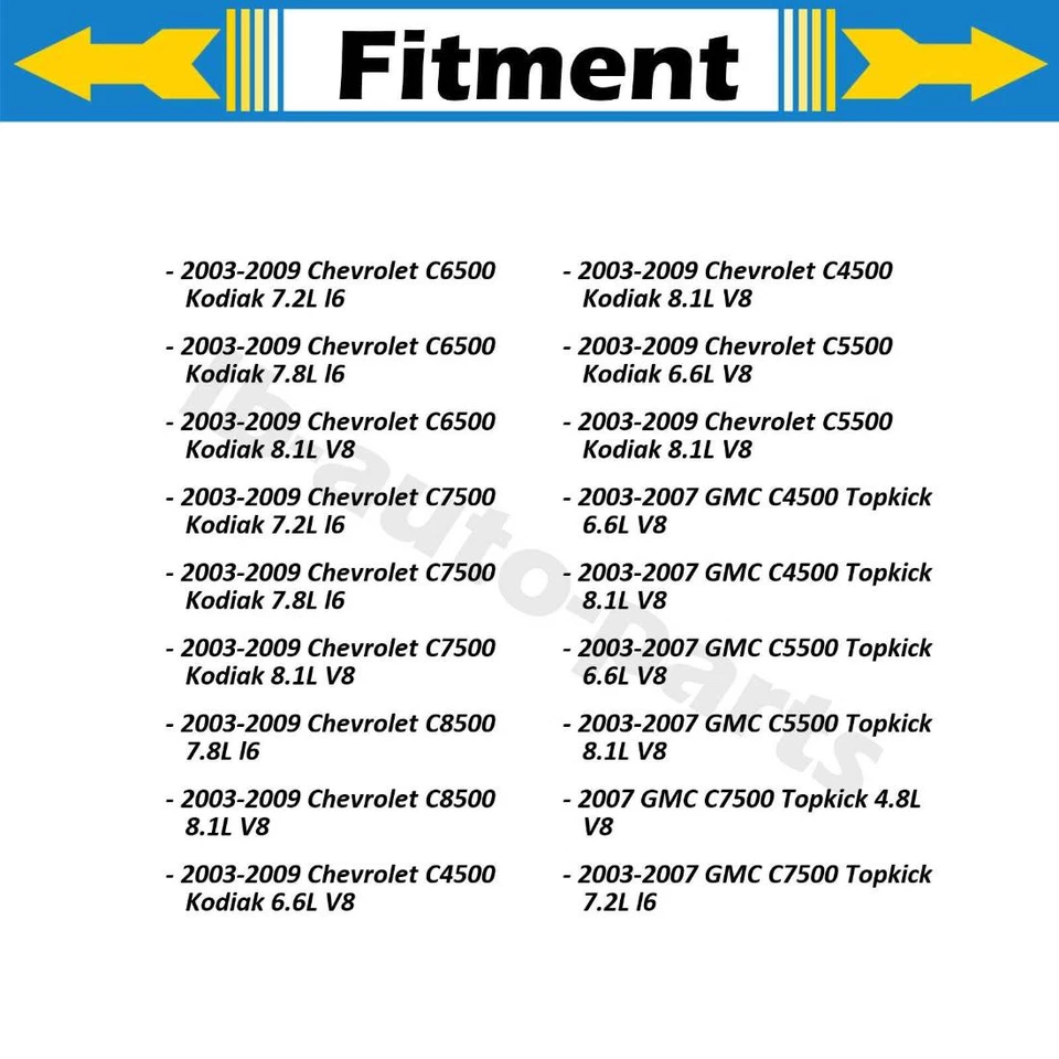 4x Amortiguadores delanteros traseros Monroe para Chevrolet C6500 Kodiak 2009 2008 2007 2006 Foto 2 de 4