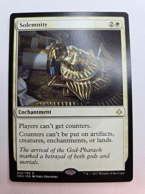 MTG - Solemnity x2 (2 Cards) - 022 - Hour of Devastation (HOU) - NM