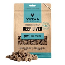 Vital Essentials Single Ingredient Beef Liver Dog 15 Ounce Pack of 1 