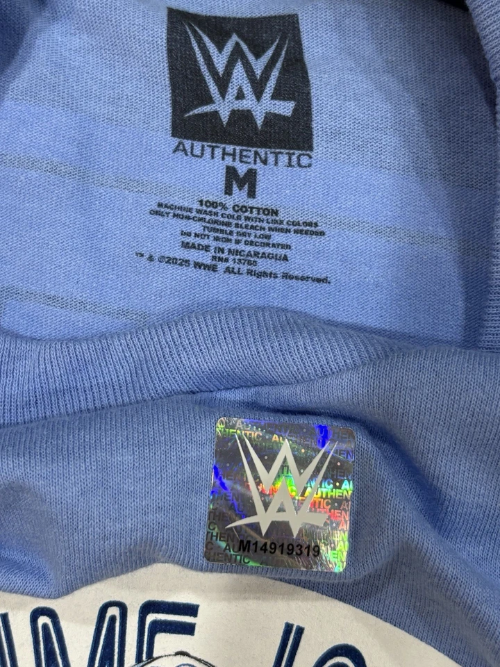 Camiseta WWE John Cena 2025 Farewell Tour Toronto M Elimination Chamber *Genuina* Foto 3 de 4