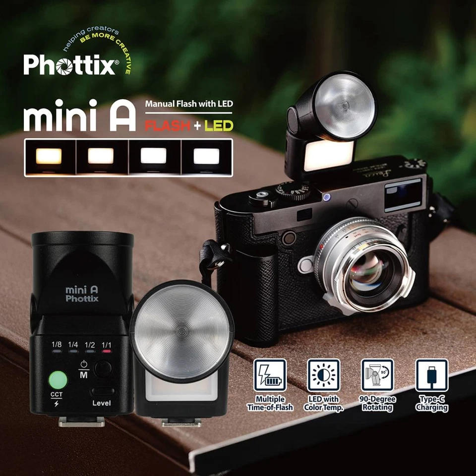 Phottix Mini A Manual Flash With LED - Image 3 of 4