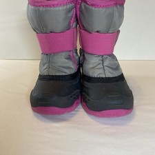 Kamik Snow Boots Girls Pink  Grey