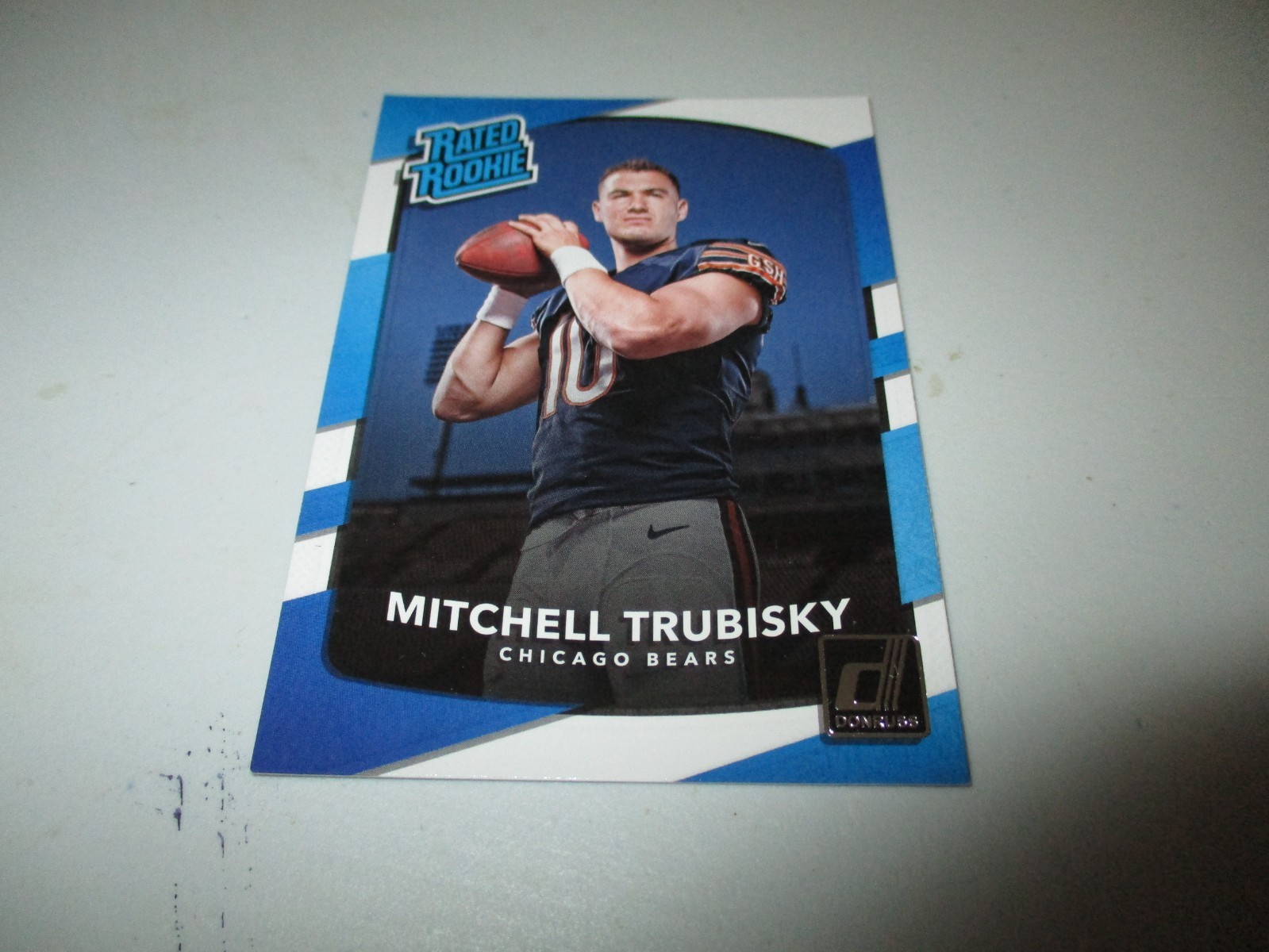 Mitch Trubisky 2017 Panini Donruss Rated Rookie RC #328