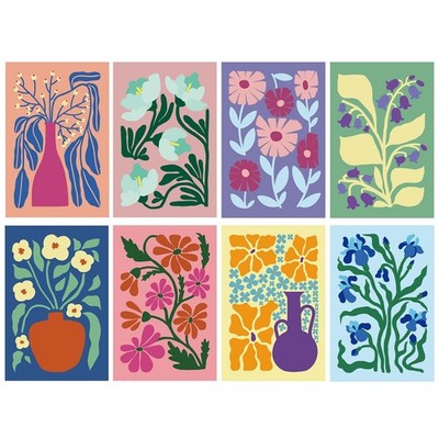 24 Pack Floral Greeting Cards with Envelopes, Floral Blank Note Cards Set for...