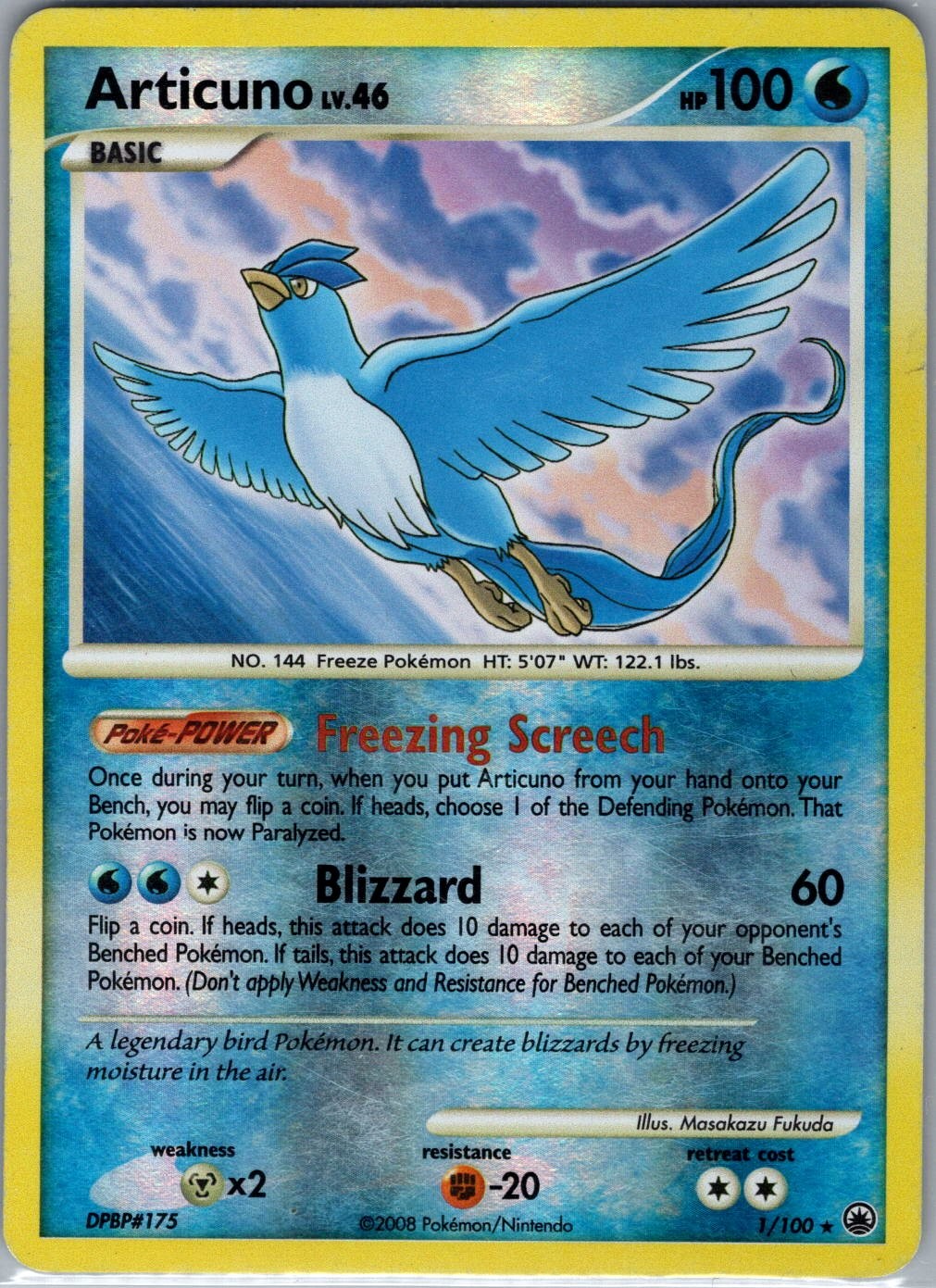 Articuno 1/100 Reverse Holo - Majestic Dawn - Pokemon Card - LP