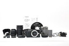 Olympus PEN Lite E-PL5 Black 16.5 MP DSLR 14-42,40-150 2Lenses kit EXC  E2933