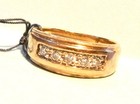 New ListingMen's 10K gold ring 5 diamonds size 9