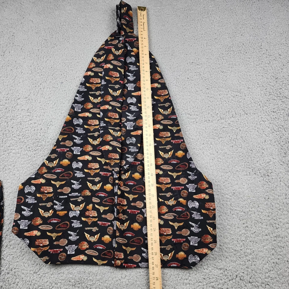 Vtg Nicole Miller Harley Davidson Vest Tuxedo Bowtie Suit Silk 1997 Prom - Image 3 of 4