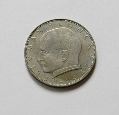 BRD: 2 DM 1961 G "MAX PLANCK", J. 392, prägefrisch/unc. - Bild 1 von 2