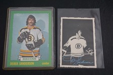1973-74 OPC Hockey Derek Sanderson lot of 2 ( Decal Edge)