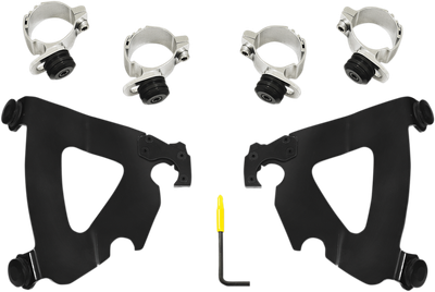 #ad #ad Memphis Shades Road Warrior Fairing Black Trigger Lock Mount Kit MEB2038 $149.95