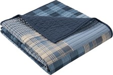 Woolrich Reversible 100 Cotton Throw Cabin Lifestyle Plaid Desig