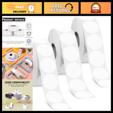 4500 Pcs 1.5" Round Thermal Label Stickers - Self-Adhesive Printable for Shippin