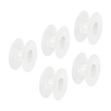 20pcs 2.7'' Floss Bobbins, Plastic Empty Thread Spools Weaving Bobbin, White