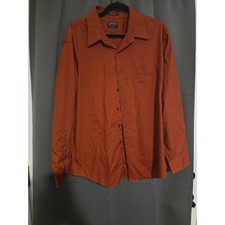 Arrow USA 1851 Red Fitted Button Down, Men's 18 34/35 Shirt, Wrinkle Free