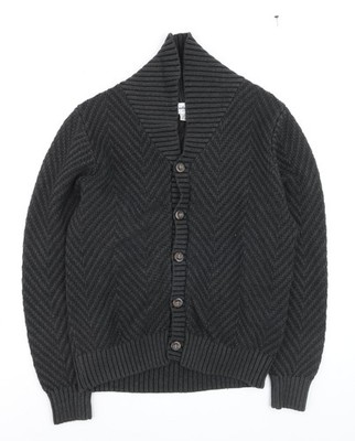Graue Strickjacke Pullover Herren UK Größe M Goodfellow & Co